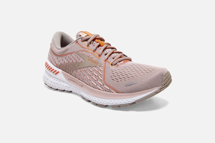 Brooks Running Shoes - Adrenaline GTS 21 Road Womens - Beige - GCQ-716024